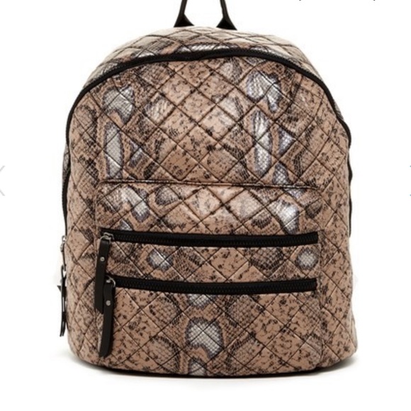 steve madden snakeskin backpack